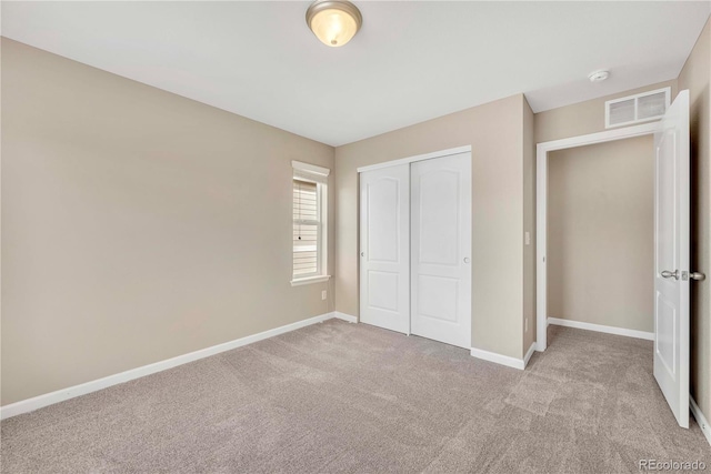 3522 Harvard Pl, Broomfield, CO 80023 - unfurnished bedroom with visible vents, baseboards, a closet, and light colored carpet