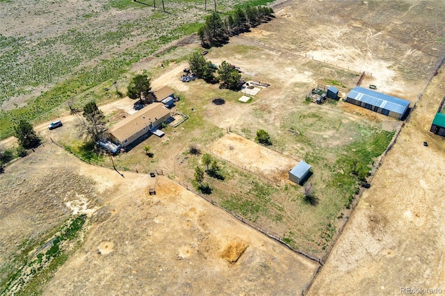 drone / aerial view featuring a rural view