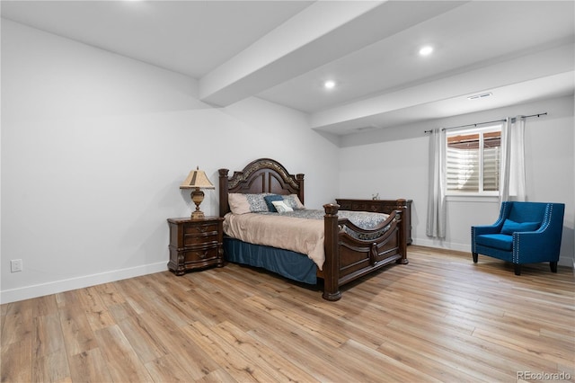12215 Viewpoint Dr, Lakewood, CO 80401 - bedroom featuring recessed lighting, visible vents, baseboards, and light wood finished floors