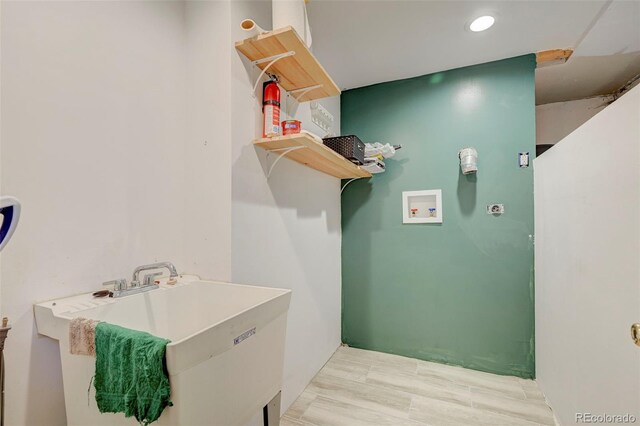 2601 Cooper Ave, Colorado Springs, CO 80907 - washroom with hookup for a washing machine and recessed lighting