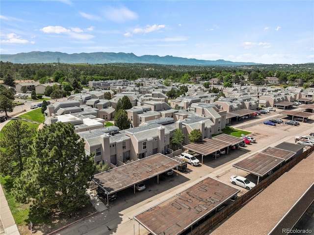 3110 Van Teylingen Dr Unit C, Colorado Springs, CO 80917 - aerial view of residential area featuring a mountain backdrop