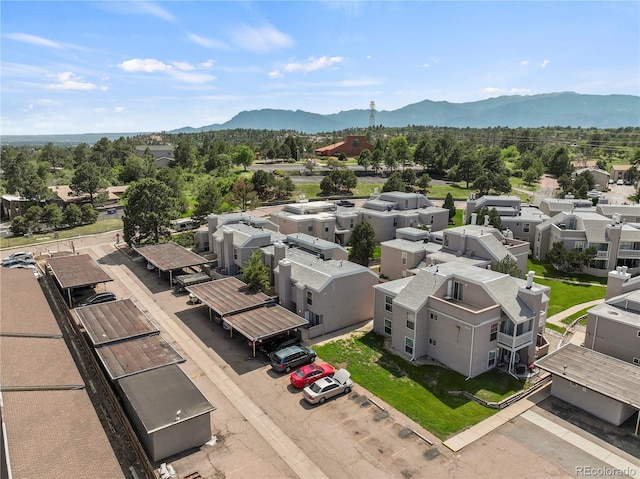 3110 Van Teylingen Dr Unit C, Colorado Springs, CO 80917 - aerial view of residential area featuring a mountain backdrop
