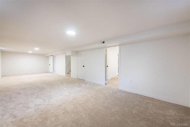 view of carpeted empty room