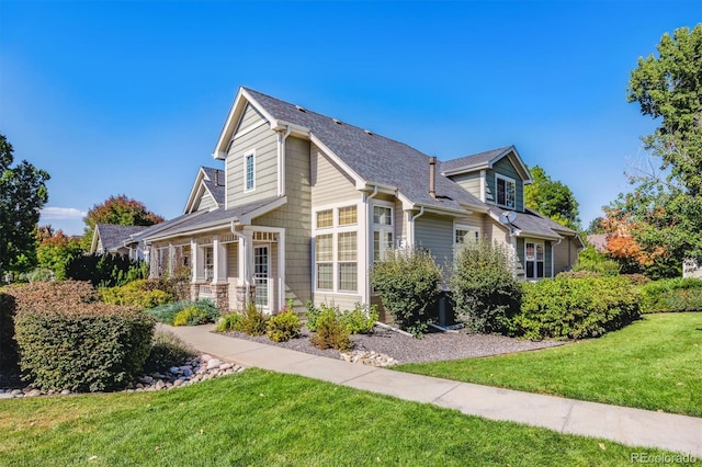 exterior space featuring a lawn