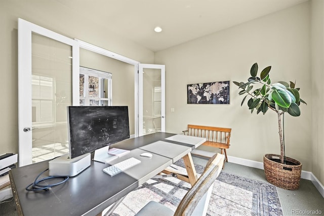 15033 Delhi Ave, Parker, CO 80134 - office area with carpet floors and baseboards