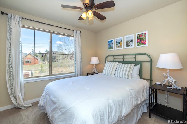 327 Summit Lift Ct, Granby, CO 80446 - carpeted bedroom featuring baseboards and ceiling fan