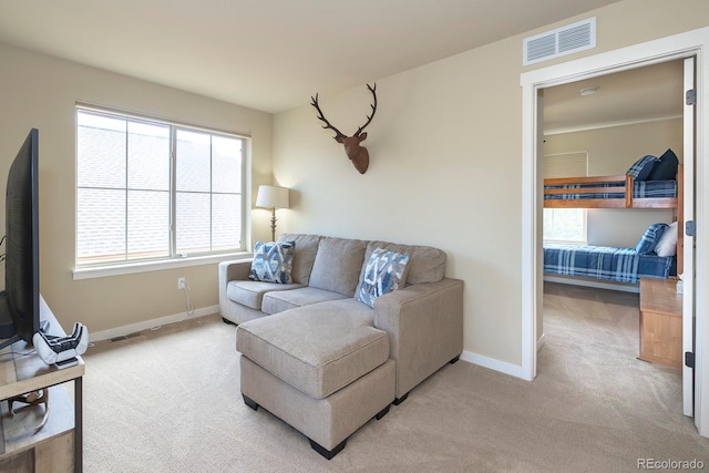 327 Summit Lift Ct, Granby, CO 80446 - living room featuring light colored carpet and baseboards