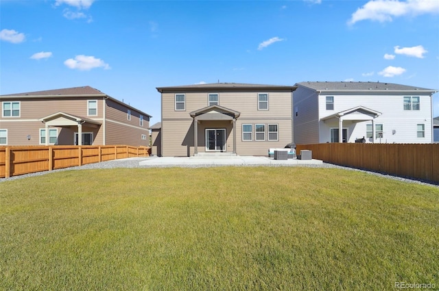 2128 Dexter St, Mead, CO 80542 - rear view of property with a patio area and a fenced backyard