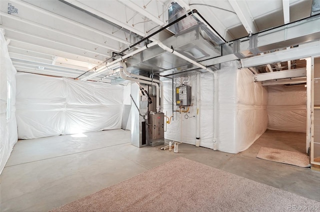 2128 Dexter St, Mead, CO 80542 - unfinished basement with heating unit