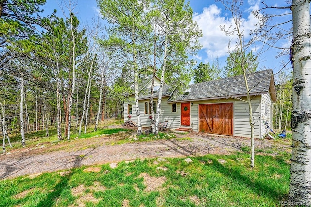 101 Campbell Rd, Bailey, CO 80421 - view of front of home with driveway and a garage