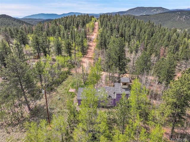 101 Campbell Rd, Bailey, CO 80421 - mountain view with a heavily wooded area