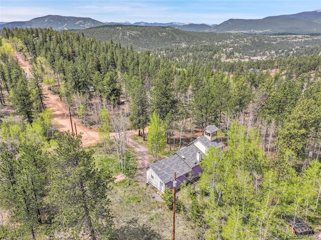 101 Campbell Rd, Bailey, CO 80421 - bird's eye view of a mountain backdrop and a forest