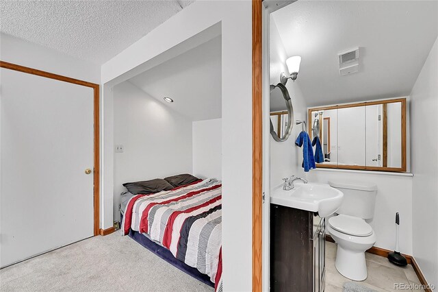 101 Campbell Rd, Bailey, CO 80421 - bedroom with a sink, a textured ceiling, and baseboards