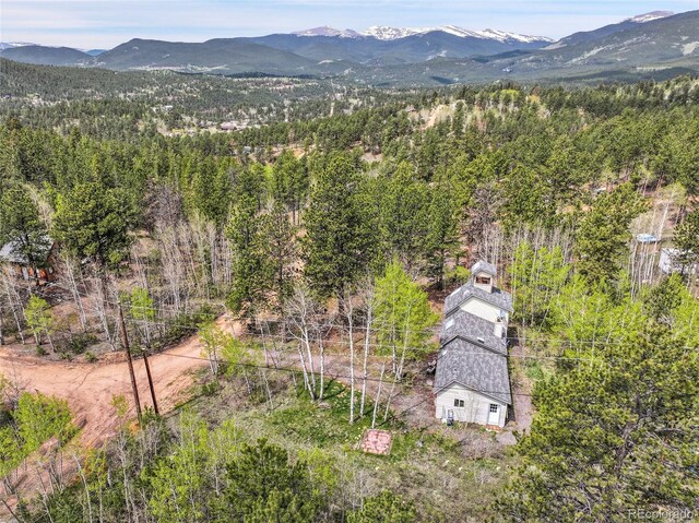 101 Campbell Rd, Bailey, CO 80421 - drone / aerial view of a mountainous background and a forest