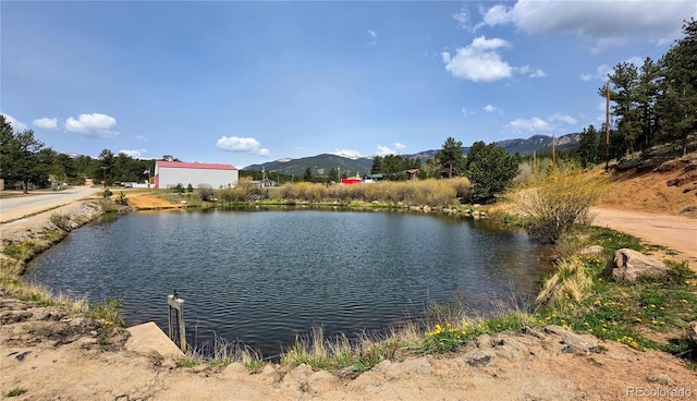 101 Campbell Rd, Bailey, CO 80421 - water view featuring a mountainous background