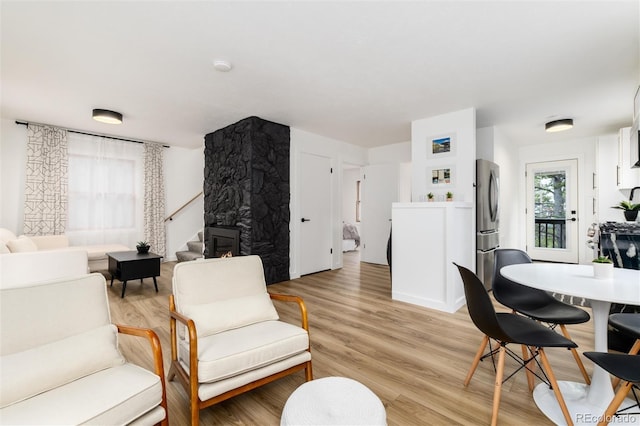 236 Harris Dr, Idaho Springs, CO 80452 - living area featuring light wood-style flooring