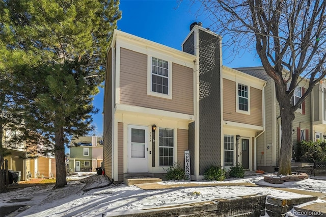 3618 Queen Anne Way, Colorado Springs, CO 80917 - view of front of house with a chimney