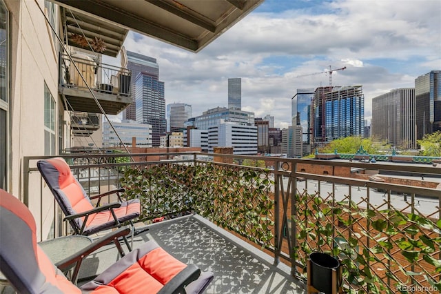 1975 N Grant St Unit 509, Denver, CO 80203 - balcony featuring a skyline view