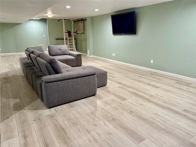 12705 Kalamath Ct, Westminster, CO 80234 - living area featuring light wood-style floors and recessed lighting