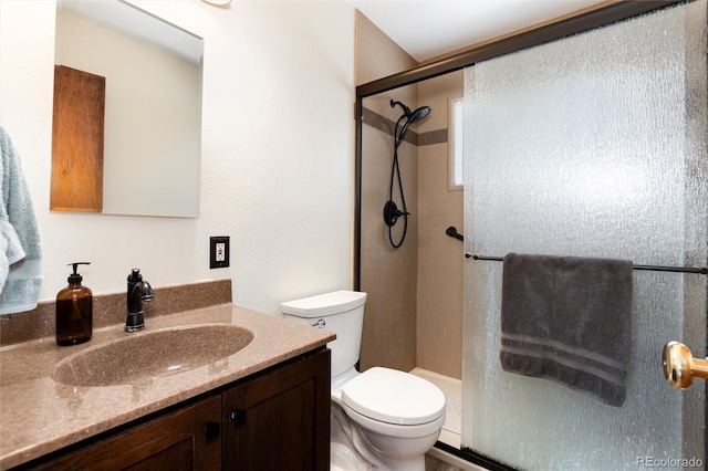 5067 S Mabre Ct, Littleton, CO 80123 - bathroom featuring a stall shower and vanity