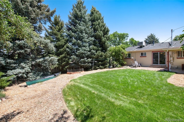 5067 S Mabre Ct, Littleton, CO 80123 - view of yard featuring a patio and a vegetable garden