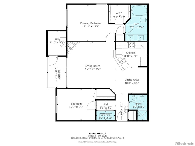 7408 S Alkire St Unit 301, Littleton, CO 80127 - home floor plan