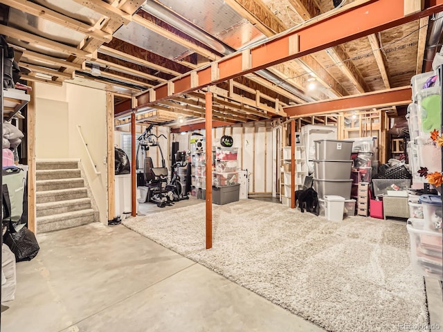 8010 Raspberry Dr, Frederick, CO 80504 - unfinished below grade area with stairs