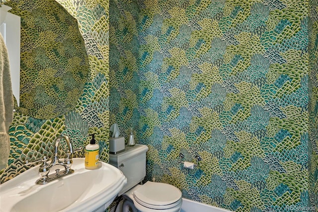 201 S Lafayette St, Denver, CO 80209 - half bath with a sink and toilet
