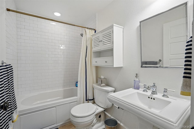 201 S Lafayette St, Denver, CO 80209 - full bathroom with shower / bath combination with curtain and a sink