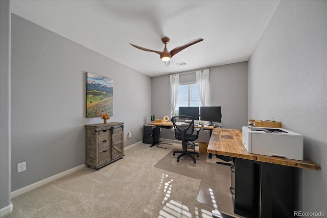 12420 Verbena St, Thornton, CO 80602 - office space with light colored carpet and a ceiling fan