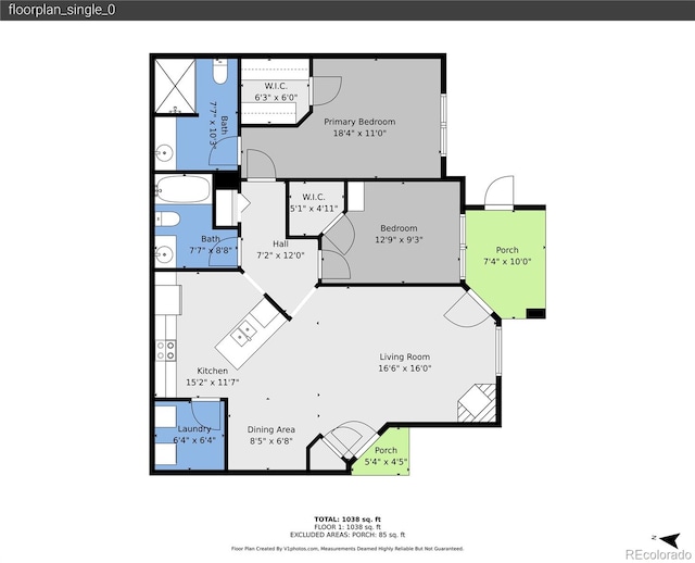 5765 N Genoa Way Unit 1-103, Aurora, CO 80019 - home floor plan