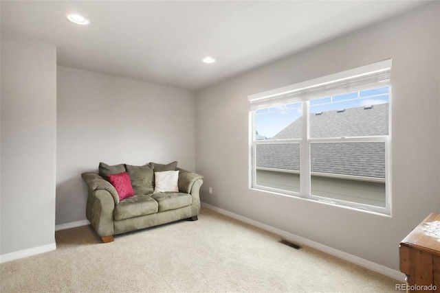 9135 Argentine Pass Trl, Colorado Springs, CO 80924 - sitting room with carpet flooring and recessed lighting