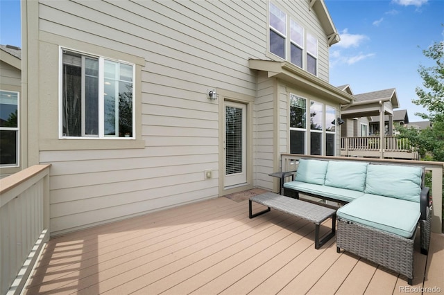 9135 Argentine Pass Trl, Colorado Springs, CO 80924 - wooden deck featuring an outdoor hangout area