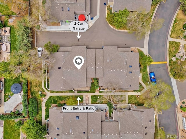 aerial overview of property's location