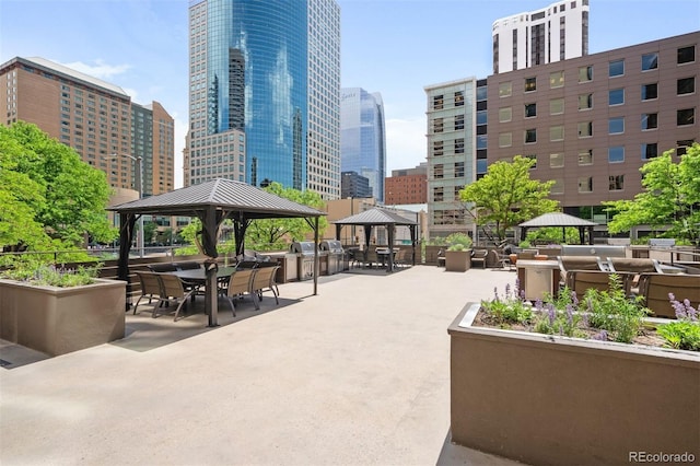 view of home's community with a gazebo