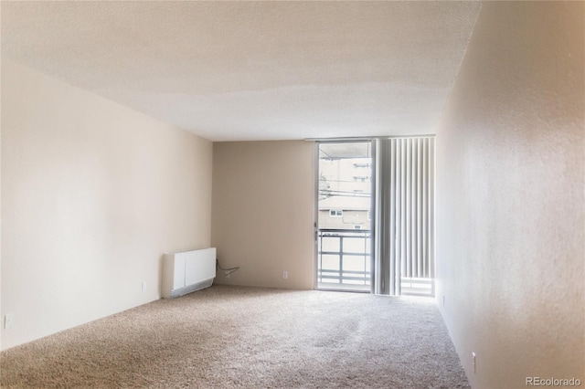 2500 S York St Unit 213, Denver, CO 80210 - carpeted empty room featuring radiator heating unit and floor to ceiling windows