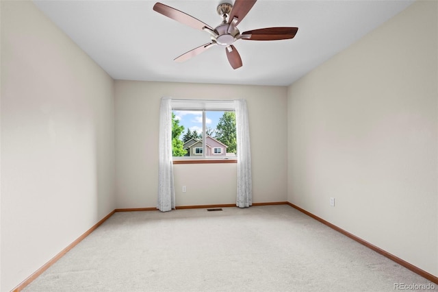 7313 Poston Way, Boulder, CO 80301 - spare room featuring ceiling fan and light carpet