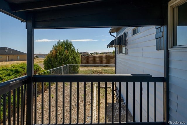 view of balcony