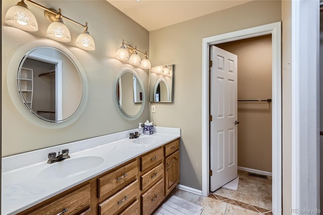 bathroom featuring vanity