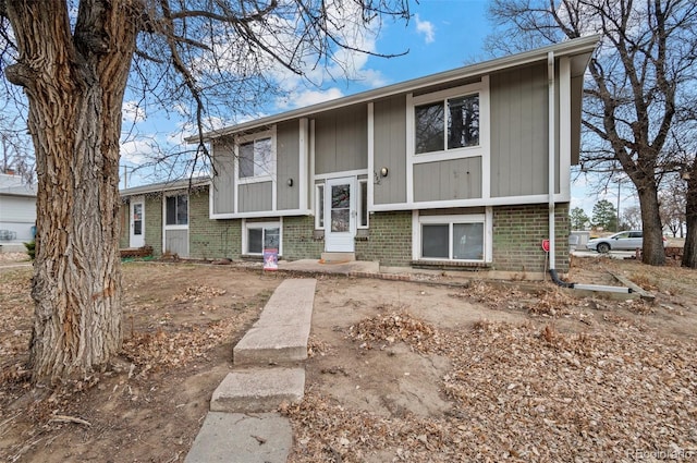 view of split foyer home