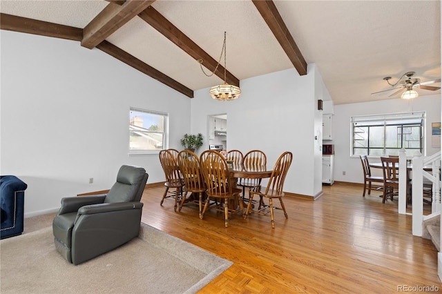 3907 E 133rd Ct, Thornton, CO 80241 - dining room featuring plenty of natural light, ceiling fan, baseboards, and a chandelier