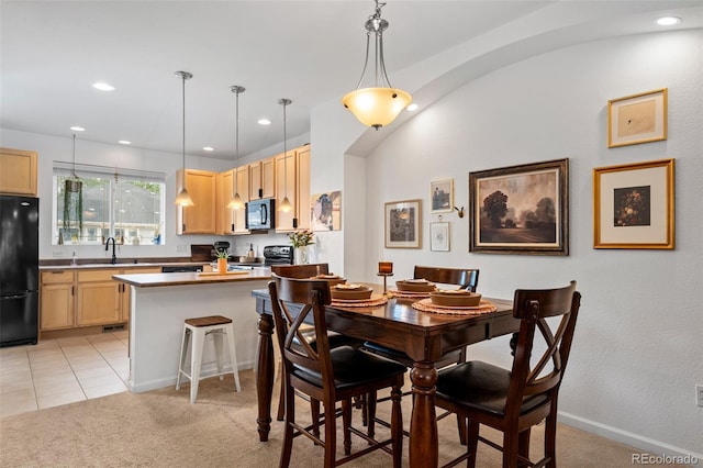 9300 E Florida Ave Unit 1202, Denver, CO 80247 - dining space featuring light carpet and recessed lighting
