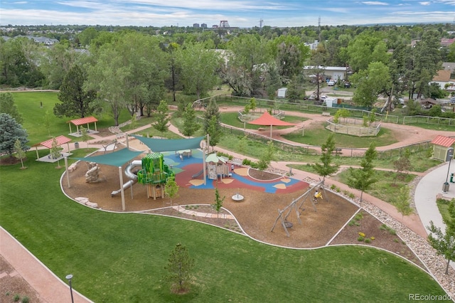 9300 E Florida Ave Unit 1202, Denver, CO 80247 - aerial overview of property's location featuring a park and a tree filled landscape