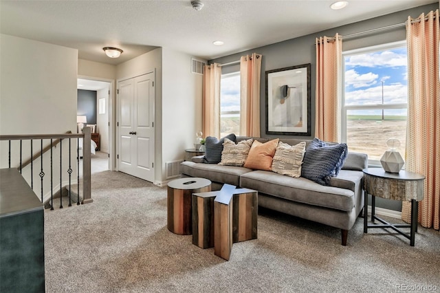 834 N Bently St, Watkins, CO 80137 - carpeted living area featuring recessed lighting and baseboards