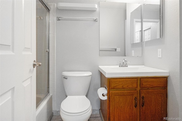 3600 S Pierce St Unit 2-201, Lakewood, CO 80235 - full bath with vanity and enclosed tub / shower combo