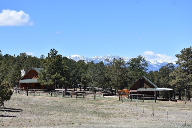 988 15th Trl, Cotopaxi, CO 81223 - exterior space with a mountain view, a rural view, a wooded view, an exterior structure, and an outdoor structure
