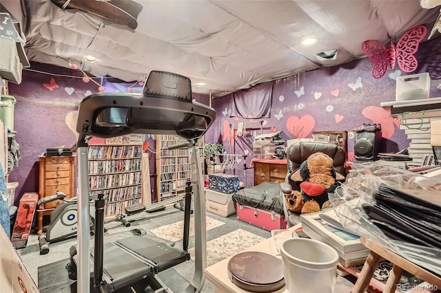 5704 Ammons St, Arvada, CO 80002 - workout area with carpet flooring