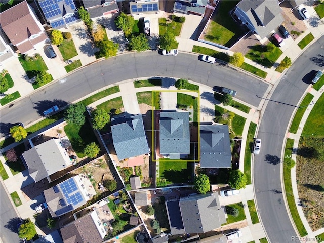 bird's eye view featuring a residential view