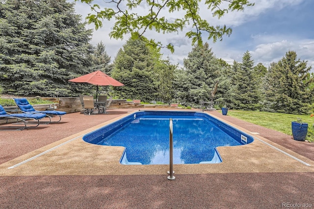 6451 Crestbrook Dr, Morrison, CO 80465 - outdoor pool with a patio area
