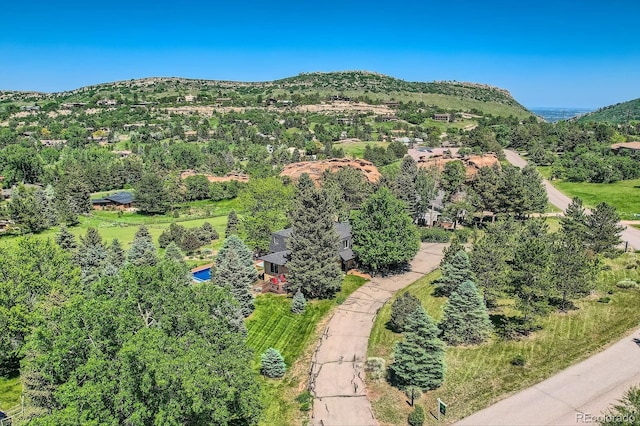 6451 Crestbrook Dr, Morrison, CO 80465 - bird's eye view of a mountainous background
